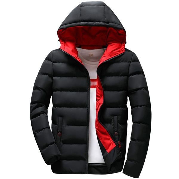 2019 new winter parka men boys winter warm cotton hooded suit outwear slim men zipper coats windbreaker jackets blouse 10.14, Black 
2019 new winter parka men boys winter warm cotton hooded suit outwear slim men zipper coats windbreaker jackets blouse 10.14, Black