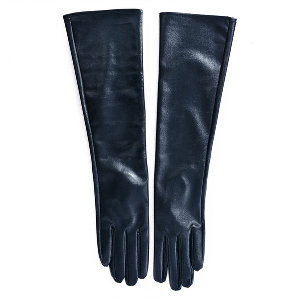 women faux leather elbow gloves winter long gloves warm lined finger gloves new, Blue;gray
women faux leather elbow gloves winter long gloves warm lined finger gloves new, Blue;gray