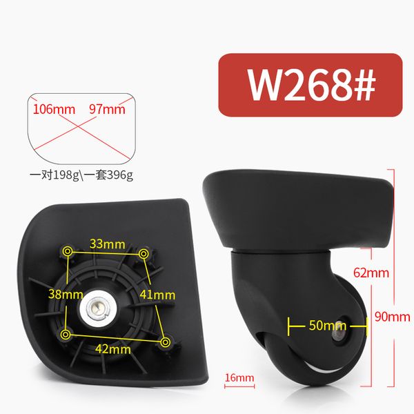 luggage universal wheel accessorie mute boarding trolley pulley wheel caster repair absorber 18/30 inch replacement repair, Black
luggage universal wheel accessorie mute boarding trolley pulley wheel caster repair absorber 18/30 inch replacement repair, Black