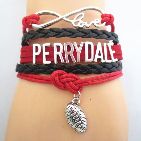 jewelry infinity love perry dale football college team state bracelet red black sport friendship gifts b09204, Golden;silver
jewelry infinity love perry dale football college team state bracelet red black sport friendship gifts b09204, Golden;silver