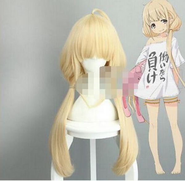 + 80cm the idolmaster cinderella girls futaba anzu yellow double tail cosplay wig, Black;brown
+ 80cm the idolmaster cinderella girls futaba anzu yellow double tail cosplay wig, Black;brown