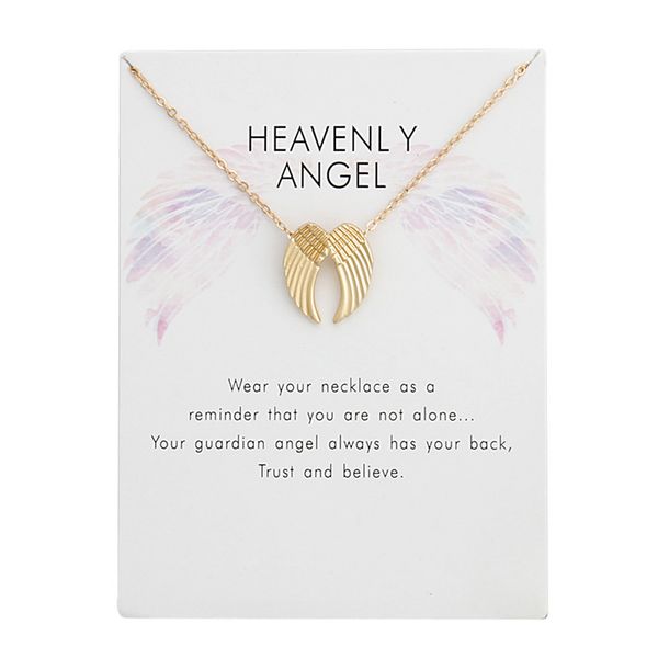 angel pendant necklace clavicle chain with card statement necklace women jewelry friend personalized gift, Silver
angel pendant necklace clavicle chain with card statement necklace women jewelry friend personalized gift, Silver
