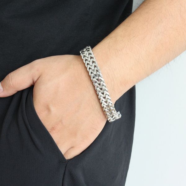 new product, silver color stainless steel bracelets link chain bracelet for mens jewelry fashion good quality 20cm, Black
new product, silver color stainless steel bracelets link chain bracelet for mens jewelry fashion good quality 20cm, Black