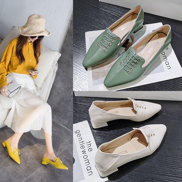 2020 spring new bowknot shallow mouth pointed shoes after stepping on thick heel women's shoes wild low heel women's z681, Black
2020 spring new bowknot shallow mouth pointed shoes after stepping on thick heel women's shoes wild low heel women's z681, Black