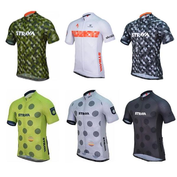 2020 summer strava team men cycling jersey short sleeve ropa ciclismo uniformes bike clothing breathable bycicle cycling shirts, Black;red
2020 summer strava team men cycling jersey short sleeve ropa ciclismo uniformes bike clothing breathable bycicle cycling shirts, Black;red