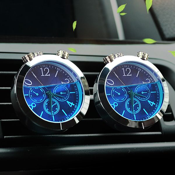 car ornaments auto a/c vent clip luminous clock thermometer time watch automobile car air freshener decoration without perfume
car ornaments auto a/c vent clip luminous clock thermometer time watch automobile car air freshener decoration without perfume