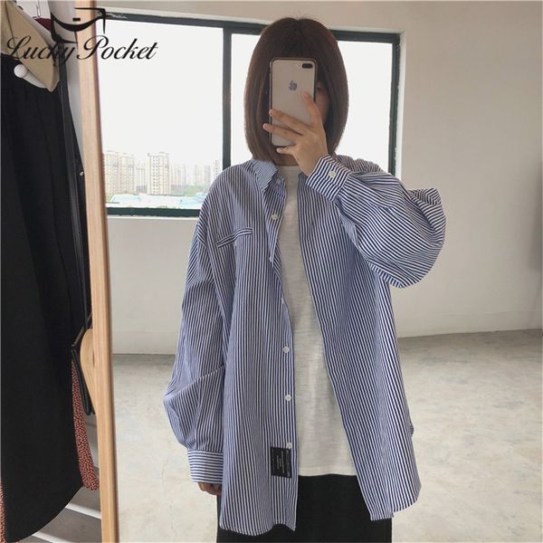 women's blouses & shirts women spring autumn blue loose shirt ladies fashion vertical bar striped lapel button long sleeve blouse casua, White
women's blouses & shirts women spring autumn blue loose shirt ladies fashion vertical bar striped lapel button long sleeve blouse casua, White