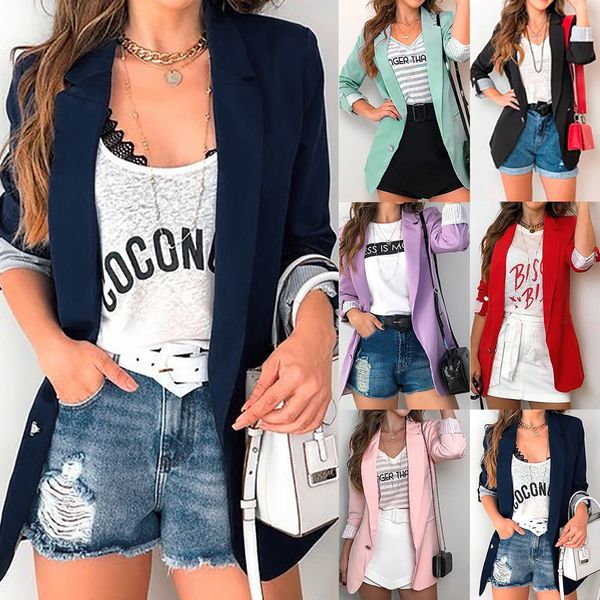 womens outerwear coats jackets fashion ladies solid turn down collar jacket long sleeve coat parka outerwear ladies f40, White
womens outerwear coats jackets fashion ladies solid turn down collar jacket long sleeve coat parka outerwear ladies f40, White