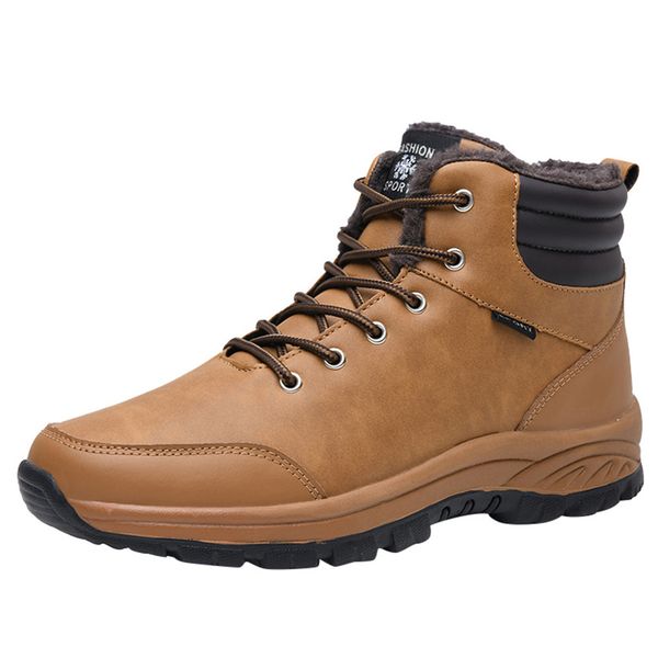 winter men's boots male waterproof ankle boots autumn man fashion casual shoes snow keep warm lace up plus size 39-46, Black
winter men's boots male waterproof ankle boots autumn man fashion casual shoes snow keep warm lace up plus size 39-46, Black