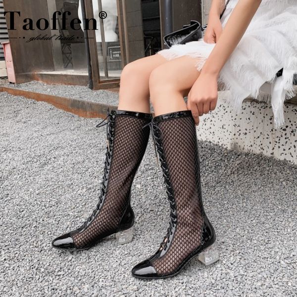 boots taoffen plus size 34-50 women summer fashion square heel cross-tied shoes round toe solid color party footwear, Black
boots taoffen plus size 34-50 women summer fashion square heel cross-tied shoes round toe solid color party footwear, Black