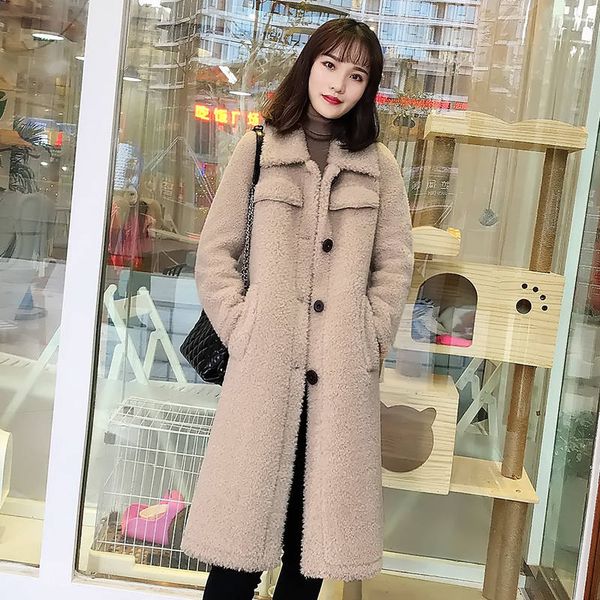 women's down & parkas lambs wool winter jacket women single-breasted long warm parka mujer thick lambswool plush coats c5971, Black
women's down & parkas lambs wool winter jacket women single-breasted long warm parka mujer thick lambswool plush coats c5971, Black