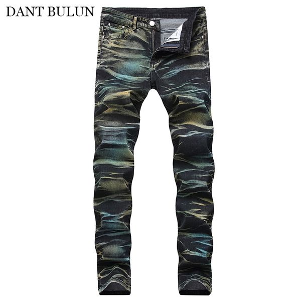 men's skinny stretch jeans colored printed menswear fit denim pants casual trousers stretchy straight for jeans men dropshipping, Blue
men's skinny stretch jeans colored printed menswear fit denim pants casual trousers stretchy straight for jeans men dropshipping, Blue