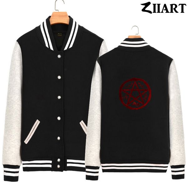 supernatural demon symbols devil's trap symbol couple clothes girls woman full zip autumn winter fleece baseball jackets ziiart, Black;brown
supernatural demon symbols devil's trap symbol couple clothes girls woman full zip autumn winter fleece baseball jackets ziiart, Black;brown
