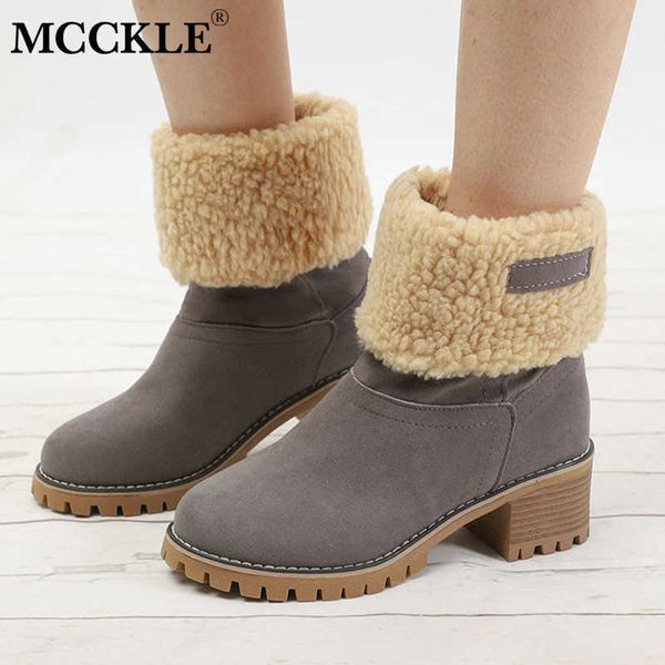mcckle plus size women boots winter faux fur warm snow boots female platform block heels ankle boots ladies shoes footwear mx190801, Black
mcckle plus size women boots winter faux fur warm snow boots female platform block heels ankle boots ladies shoes footwear mx190801, Black