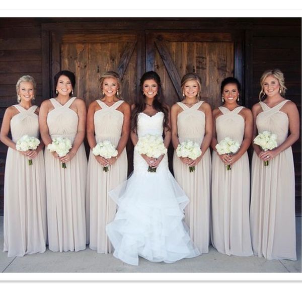 2019 champagne bridesmaid dresses chiffon a-line long straps maid of honor gowns floor length weddings guest dress price, White;pink
2019 champagne bridesmaid dresses chiffon a-line long straps maid of honor gowns floor length weddings guest dress price, White;pink