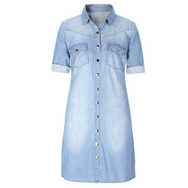 women dresses womens clothes vestidos fashion dress women denim large buttons three quarter pocket dress elegant women vestidos plus size, Black;gray
women dresses womens clothes vestidos fashion dress women denim large buttons three quarter pocket dress elegant women vestidos plus size, Black;gray