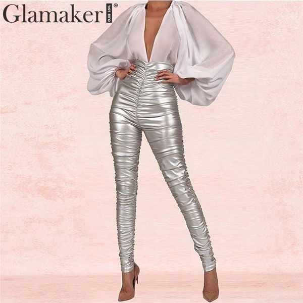 glamaker faux leather skinny pants women pleated high waist streetwear elegant pencil pants female autumnwinter party pants, Black;white
glamaker faux leather skinny pants women pleated high waist streetwear elegant pencil pants female autumnwinter party pants, Black;white