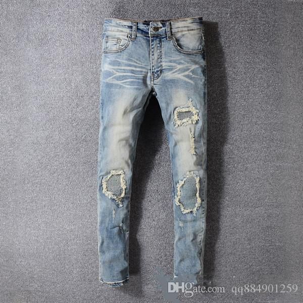 mens 2019 luxury designer clothes jeans ripped skinny slim elastic denim fit biker jeans fashion zipper ripped mens ripped skinny jeans, Blue
mens 2019 luxury designer clothes jeans ripped skinny slim elastic denim fit biker jeans fashion zipper ripped mens ripped skinny jeans, Blue