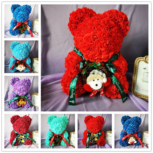 40cm merry christmas rose bear artificial flower roses teddi bear women gift girlfriend ornaments teddy of rose decorations
40cm merry christmas rose bear artificial flower roses teddi bear women gift girlfriend ornaments teddy of rose decorations