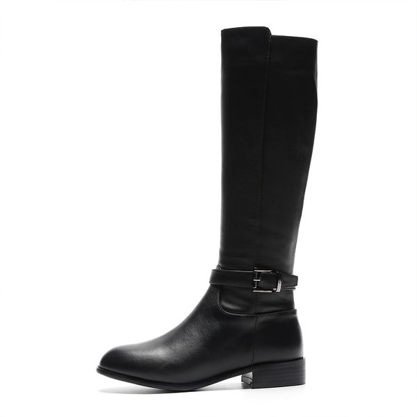 autumn women boots knee high winter boots genuine leather women round toe new fashion female motorcycle zipper buckle b129, Black
autumn women boots knee high winter boots genuine leather women round toe new fashion female motorcycle zipper buckle b129, Black