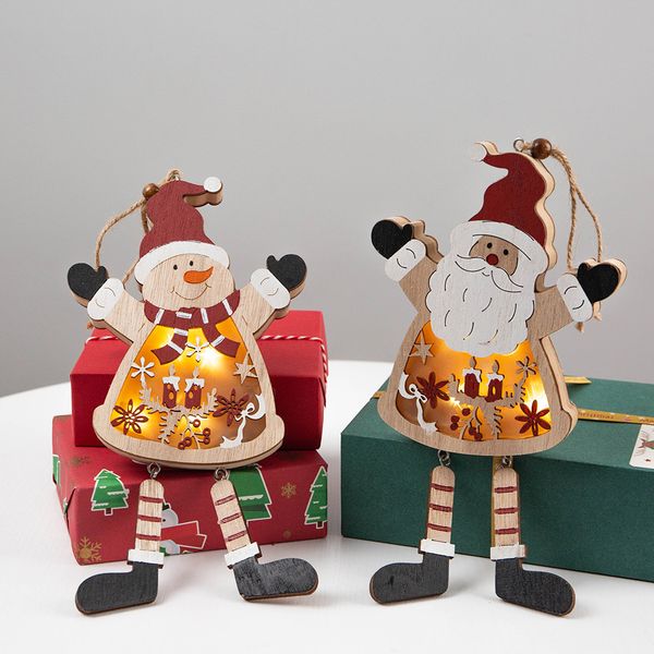 led light snowman christmas hanging wooden ornament xmas tree for holiday season
led light snowman christmas hanging wooden ornament xmas tree for holiday season