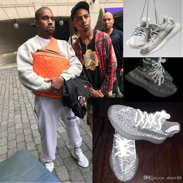 2019 350 V2 Static 2.0 Black Gypsophila Men Women Sneakers Kanye West 3M Reflective Designers Sport Running Shoes
2019 350 V2 Static 2.0 Black Gypsophila Men Women Sneakers Kanye West 3M Reflective Designers Sport Running Shoes