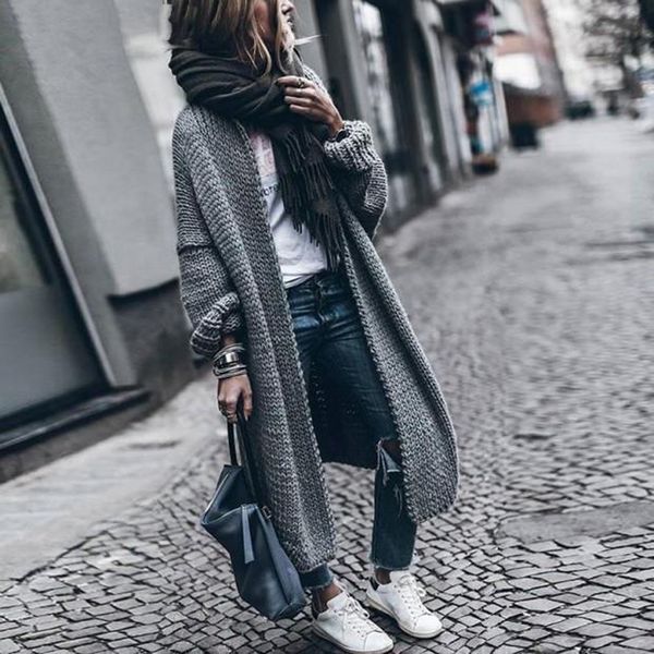 coat women 2019 winter coats wool cardigan solid bat long sleeves autumn jacket sweater long loose thick warm coat outerwear #45, Black;brown
coat women 2019 winter coats wool cardigan solid bat long sleeves autumn jacket sweater long loose thick warm coat outerwear #45, Black;brown