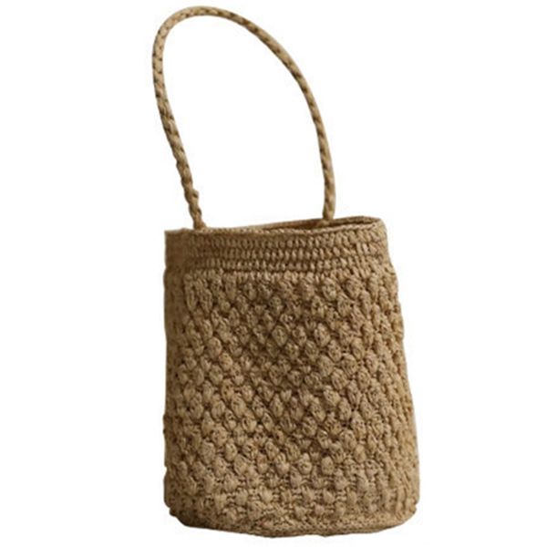 woven bag manual straw knit beach totes bag bucket summer striped women handbag braided large basket
woven bag manual straw knit beach totes bag bucket summer striped women handbag braided large basket