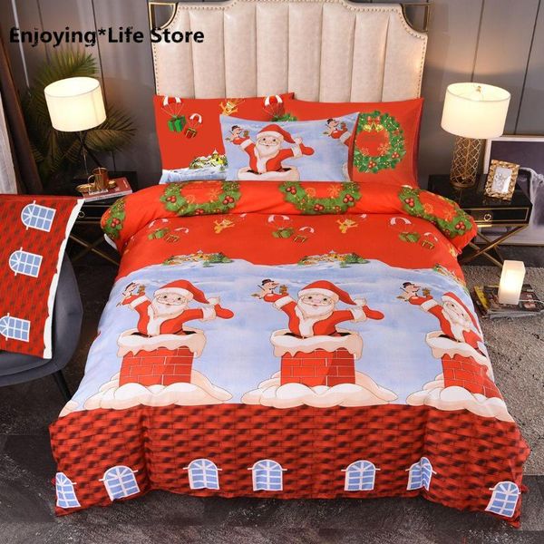 cartoon bedding set christmas bedclothes pillowcase santa snowman elk print quilt duvet cover set children bed linens gift
cartoon bedding set christmas bedclothes pillowcase santa snowman elk print quilt duvet cover set children bed linens gift