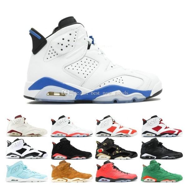 new black cat 6 6s mens basketball shoes alternate angry bull 6s men sports blue wheat unc gatorade infrared sneakers size eur 41-47
new black cat 6 6s mens basketball shoes alternate angry bull 6s men sports blue wheat unc gatorade infrared sneakers size eur 41-47