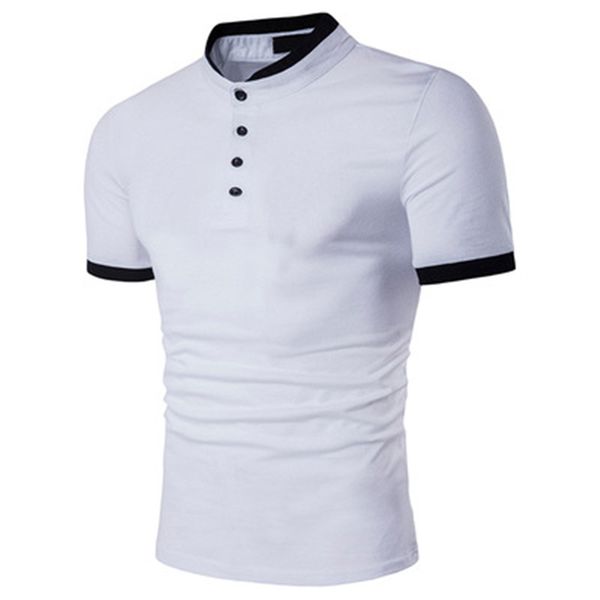 fashion mens polos summer designer slim stand collar short sleeve males polo shirt pullover sports t-shirt, White;black
fashion mens polos summer designer slim stand collar short sleeve males polo shirt pullover sports t-shirt, White;black