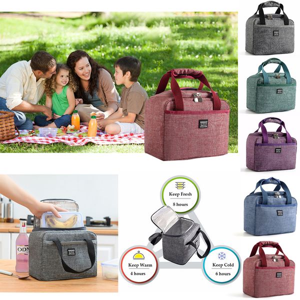 oeak thermal insulated lunch bag picnic storage bag portable lunch box camping outdoor handbag cooler lunchbox, Blue;pink
oeak thermal insulated lunch bag picnic storage bag portable lunch box camping outdoor handbag cooler lunchbox, Blue;pink