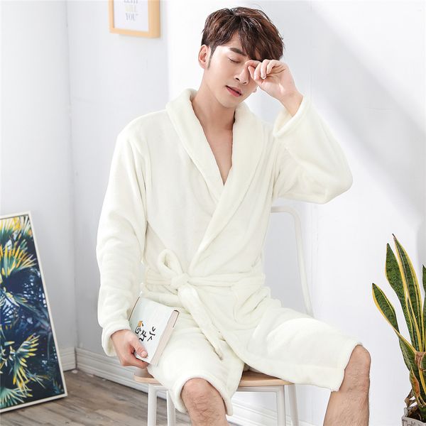 men white coral fleece kimono robe gown sleepwear flannel nightwear homewear winter warm casual full bathrobe gown nightgown, Black;brown
men white coral fleece kimono robe gown sleepwear flannel nightwear homewear winter warm casual full bathrobe gown nightgown, Black;brown