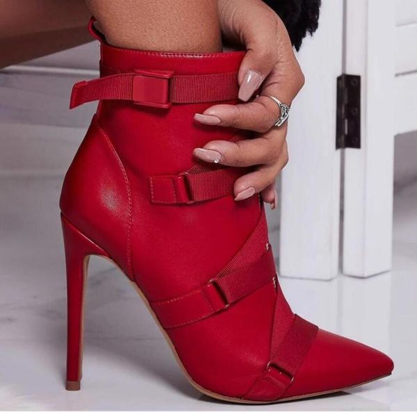women's shoes 2019 autumn and winter fashion new pointed belt and ankle boots red sheepskin zipper quality women's boots, Black
women's shoes 2019 autumn and winter fashion new pointed belt and ankle boots red sheepskin zipper quality women's boots, Black