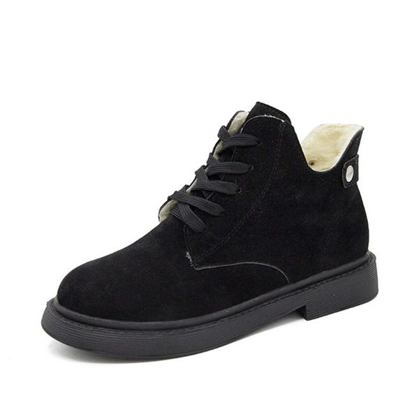 2018 autumn new round toe ankle boots women flat comfortable short boots, Black
2018 autumn new round toe ankle boots women flat comfortable short boots, Black