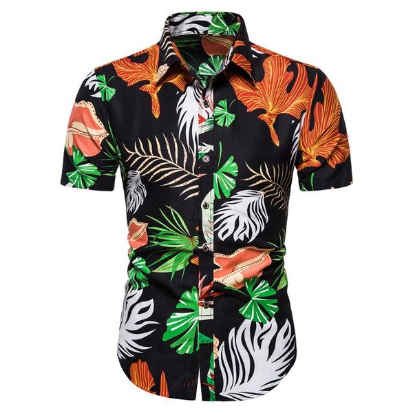 beach shirts men summer vacation camisas hombre printed short sleeve button down hawaiian shirts for men 5.29, White;black
beach shirts men summer vacation camisas hombre printed short sleeve button down hawaiian shirts for men 5.29, White;black