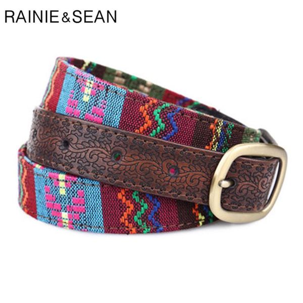 rainie sean ethnic belt women floral embroidery ladies belt leather patchwork for trousers pin buckle female cinturon, Black;brown
rainie sean ethnic belt women floral embroidery ladies belt leather patchwork for trousers pin buckle female cinturon, Black;brown