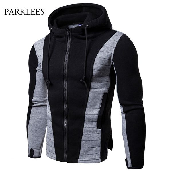 hipster patchwork glove sleeve hoodie sweatshirt men brand irregular hem slim fit zipper hoody mens stripe sudaderas para hombre, Black
hipster patchwork glove sleeve hoodie sweatshirt men brand irregular hem slim fit zipper hoody mens stripe sudaderas para hombre, Black