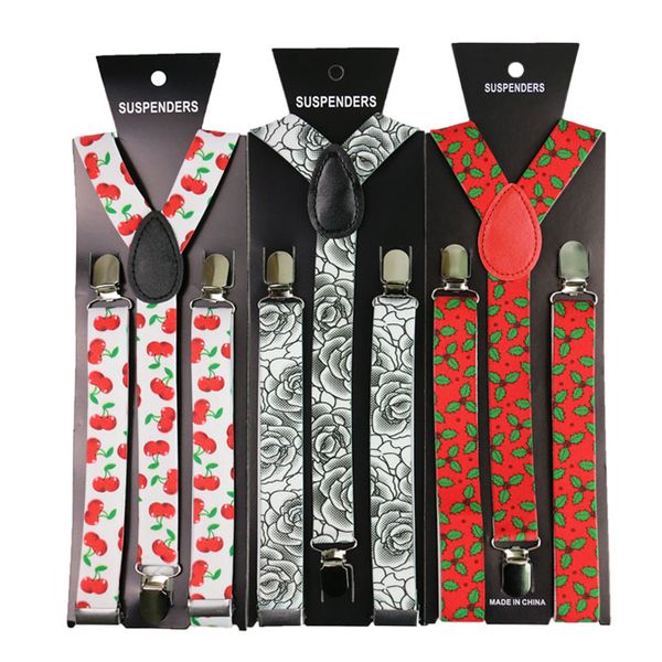 fashion2.5cm wide floral print suspenders men womens suspenders adjustable clips on y-back braces elastic 3 clip, Black;white
fashion2.5cm wide floral print suspenders men womens suspenders adjustable clips on y-back braces elastic 3 clip, Black;white