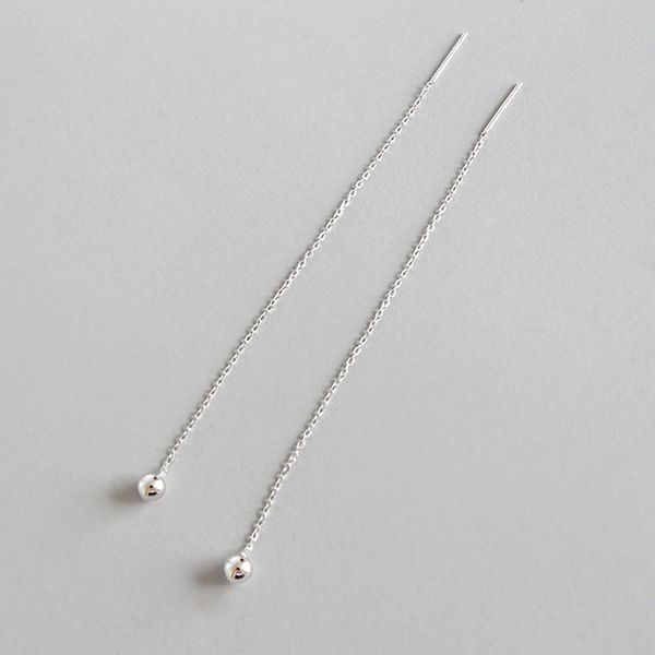 100% pure 925 sterling silver drop earring tassels long chain beads ball threader earrings fine jewelry for women yme389
100% pure 925 sterling silver drop earring tassels long chain beads ball threader earrings fine jewelry for women yme389