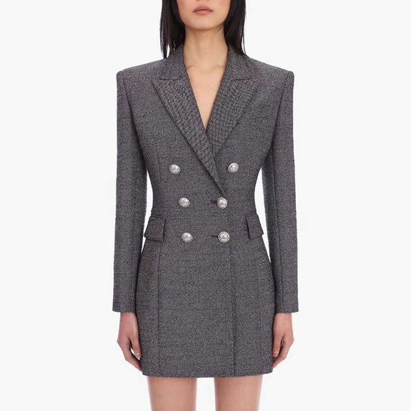 office lady gray long blazer women fashion temperament double breasted button buckle slim blazers suit jacket dress high quality, White;black
office lady gray long blazer women fashion temperament double breasted button buckle slim blazers suit jacket dress high quality, White;black