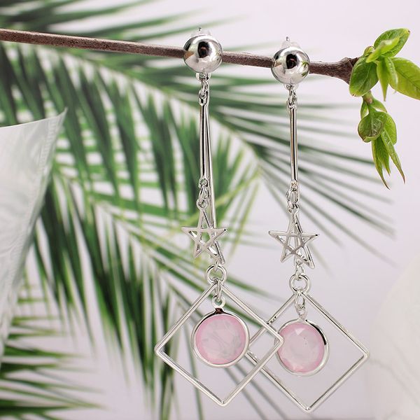 fashion new tassel pentagram earrings personality wild five-pointed star crystal long dnagle earring wholesale sales party jewelry, Silver
fashion new tassel pentagram earrings personality wild five-pointed star crystal long dnagle earring wholesale sales party jewelry, Silver