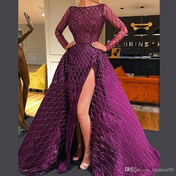 новое поступление фиолетовый оболочки платья выпускного вечера с overskirt длинные рукава сторона сплит длина пола вечерние платья вечернее, Black
новое поступление фиолетовый оболочки платья выпускного вечера с overskirt длинные рукава сторона сплит длина пола вечерние платья вечернее, Black