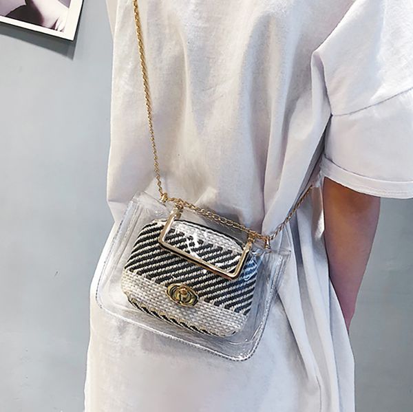 30#fashion women summer new transparent small bags for women package wild handbag crossbody shoulder bag taschen
30#fashion women summer new transparent small bags for women package wild handbag crossbody shoulder bag taschen