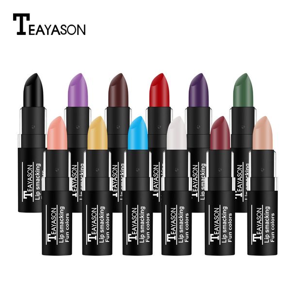 1pcs party lips makeup cosmetics nude purple black blue red green lipstick waterproof velvet matte long lasting pigment
1pcs party lips makeup cosmetics nude purple black blue red green lipstick waterproof velvet matte long lasting pigment