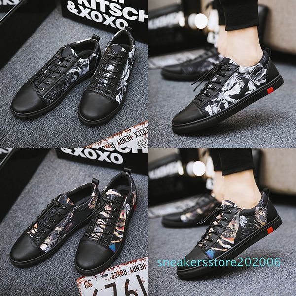 fashion men designer luxury shoes summer print leather shoes men loafers all black boys casual flats mocassin homme s06
fashion men designer luxury shoes summer print leather shoes men loafers all black boys casual flats mocassin homme s06