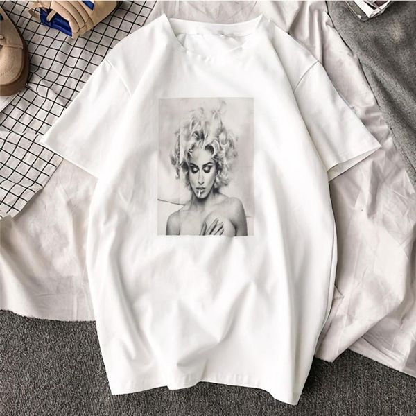 fashion madonna classic art women tshirt aesthetic vintage gothic harajuku short sleeve plus size cotton tees clothes, White
fashion madonna classic art women tshirt aesthetic vintage gothic harajuku short sleeve plus size cotton tees clothes, White