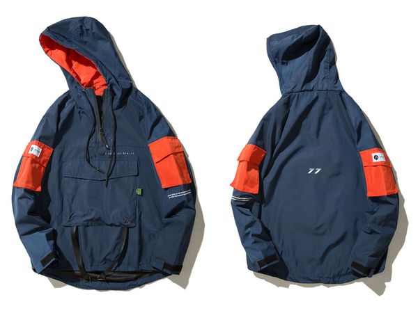 pullover jackets men 2019 autumn half zipper hoodie jacket male hip hop casual windbreaker coat streetwear, Black;brown
pullover jackets men 2019 autumn half zipper hoodie jacket male hip hop casual windbreaker coat streetwear, Black;brown