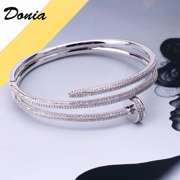 donia jewelry party european and american fashion cardi series large nail micro inlaid zirconia bracelet women's bracelet birthday chri, Black
donia jewelry party european and american fashion cardi series large nail micro inlaid zirconia bracelet women's bracelet birthday chri, Black
