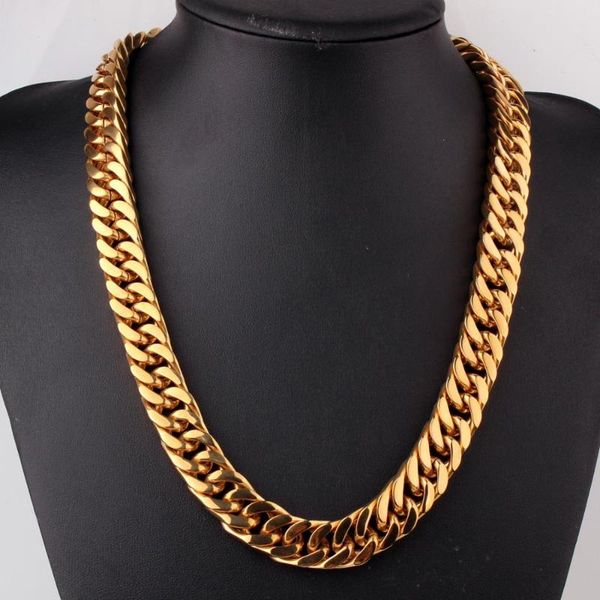 15mm 7-40inch huge stainless steel golden hip hop cuban curb chain fashion for men's boy's necklace or bracelet jewelry, Silver
15mm 7-40inch huge stainless steel golden hip hop cuban curb chain fashion for men's boy's necklace or bracelet jewelry, Silver